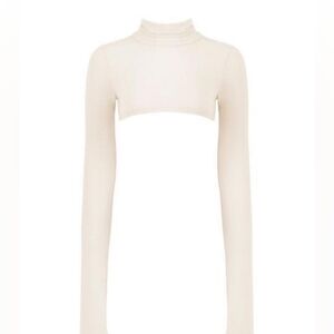 Laina Rauma OG Dance Class Long Sleeve Turtleneck Crop size L in Bone
